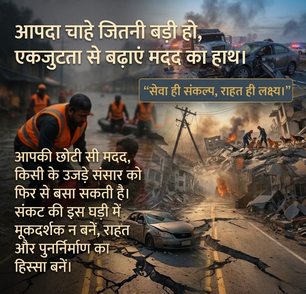 आपदा राहत एवं मानव सेवा